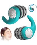 Buy Noise Cancelling Silicone Ear Plugs for Sleeping & Swimming | Soft Waterproof Ear Plugs for Quiet & Comfortable Sleep | Ideal for Ages 12+ - A-green - Buy Online on GoSupps.com