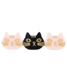 Cat Hair Clips - Resin Barrettes for Girls & Women | Cute, Sweet Hair Accessories for Daily, Party & Cosplay | Black/Pink - Buy Online on GoSupps.com
