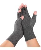 VITTO Anti-Arthritis Compression Gloves for Pain Relief - Unisex Fingerless Gloves (Large Grey) - Buy Online on GoSupps.com