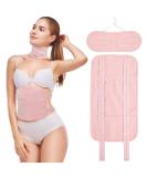 Castor Oil Pack Wrap 2Pack Organic Cotton Waist and Neck Oil Packs Reusable for Relieve Stress Liver Detox Sleep Aid Adjustable Compress Wrap Kit Washable (Pink) - Buy Online on GoSupps.com