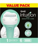 WILKINSON SWORD - Intuition Sensitive care Blades For Women | No Shave Gel Needed | Razor Handle + 6 Blade Refills - Buy Online on GoSupps.com