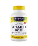 Healthy Origins Vitamin E 400 IU - Natural Mixed Tocopherols, 180 Softgel Capsules - Buy Online on GoSupps.com