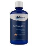 Trace Minerals Research Cal Mag Zinc Liquid 32oz - Natural Pina Colada Flavor - Buy Online on GoSupps.com