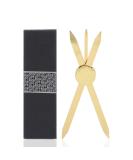 Adjustable Eyebrow Ruler - Accurate Positioning Stainless Steel Brow Measuring Tool | Gold Design | Perfect for Precision Grooming - Buy Online on GoSupps.com
