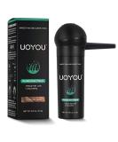 UOYOU Light Brown Hair Fibres 27.5g Bottle with Applicator | Natural Keratin Hair Loss Concealer for Men and Women | Hair Building Fibres Powder 27.5g - Pack of 1 - Buy Online on GoSupps.com