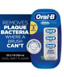 Oral-B Glide Pro-Health Dental Floss, Deep Clean Cool Mint Flavor, 40 M, 3 Count - Buy Online on GoSupps.com