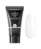 Modelones Polygel White 50ml - Milky White Poly Nail Gel for Quick Extensions | DIY Acrylic Nail Builder - Buy Online on GoSupps.com