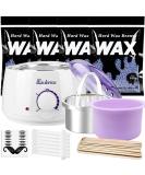 Pain-Free Electric Wax Warmer Kit - Hair Removal Wax Beads & Spatulas | 4 x 100g Wax for Smooth Skin - Buy Online on GoSupps.com