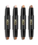 KYDA 8 Colors Highlight Concealer Contour Stick - 2 in 1 Body and Face Makeup Set - Contouring and Highlighting Cream Pen - 4 Pcs - Buy Online on GoSupps.com