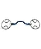 OTTE Ported Blue Sweet Iron mouthpiece Beval / Bevel Horse Bit Snaffle Loose Ring (5.5") - Buy Online on GoSupps.com