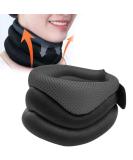 Ergonomic Neck Support Brace for Pain Relief - Soft Foam Collar for Stabilizing Vertebrae & Sleeping Comfort - Grey - Buy Online on GoSupps.com