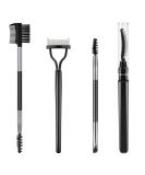 4 Piece Eyelash Set with Eyebrow Brush & Comb - Reusable Eyelash Separator for Perfect Eyebrows & Lashes | International Shipping - Buy Online on GoSupps.com