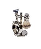 Buy Harry D Koenig & Co 4 Piece Shave Set in Silver for Men - Premium Quality International Shipping - Buy Online on GoSupps.com