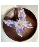 Medium Butterfly Hair Clip - Retro Purple Plastic Hair Claws for Women & Girls | Stylish Hair Accessories - Buy Online on GoSupps.com