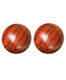Shop Lurrose Solid Wood Massage Ball Set - 2 Pieces for Stress Relief & Plantar Fasciitis - Hand Training & Fitness - 5x5cm Brown - Buy Online on GoSupps.com