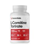 Bucked Up L-Carnitine Tartrate 1000mg - 90 Servings (180 Capsules) | Essential Energy Boost and Fat Burner - Buy Online on GoSupps.com