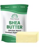 Sale! White Naturals Unrefined African Shea Butter 1 lb - Pure Raw Grade A Ivory - Great Skin Moisturizer for DIY Lip Balms, Stretch Marks, Eczema, Acne, Sun Damage Recovery - 16 oz Cream & More - Buy Online on GoSupps.com