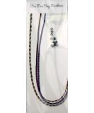 Feather Hair Extensions 3 Pack + Rings/Loop (Purple Auburn) - Buy Online on GoSupps.com