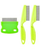 3 Pcs Flea Combs Stain Remover Pet Combs for Cat Fleas Lice Tear Fine Tooth Grooming Removal Tool - Buy Online on GoSupps.com