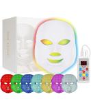 Angel Kiss LED Face Mask Light Therapy - 7 Color Blue & Red Light for Anti-Aging Skin Care | Facial Treatment Photon Mask for Wrinkle Removal & Skin Rejuvenation - Best Gift for Women - Buy Online on GoSupps.com