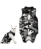Camouflage Cat Recovery Suit | Alternative to E-Collar | Post-Op Surgical Clothing for Cats (M) - Buy Online on GoSupps.com