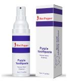Hot Pepper Natural Purple Toothpaste - Teeth Whitening & Color Corrector Brighten Your Smile (30ml) | Shop Internationally - Buy Online on GoSupps.com