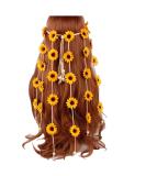 SYBL Sunflower Headband - Adjustable Bohemian Floral Crown for Women and Girls (Yellow) - Buy Online on GoSupps.com