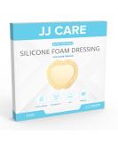 JJ CARE Silicone Foam Dressing [Pack of 5] - 7x7 Sacrum Size with Border - Absorbent Bandages with Showerproof Adhesive - Buy Online on GoSupps.com