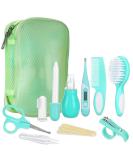 Lictin Baby Grooming Kit - 10PCS Newborn Care Set in Mint Green | Portable Safety Cutter, Nail Kit & Health Essentials for Baby | Nursing and Grooming Supplies - 12 Count - Buy Online on GoSupps.com