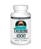 Source Naturals Taurine 1000 mg - 120 Capsules | Premium Amino Acid Supplement - Buy Online on GoSupps.com