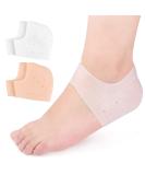 Buy 2 Pairs of Heel Cushions for Plantar Fasciitis | Silicone Heel Protection Gel Pads for Men - Relief for Heel Pain & Cracked Heels - Buy Online on GoSupps.com