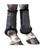 Shires Arma Fur Lined Brushing Boots - Black Full Black - Buy Online on GoSupps.com