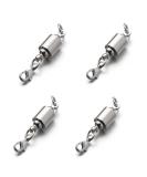 Screw Locking Magnetic Necklace Clasps - Safety Jewelry Closures 6mm Silver - Buy Online on GoSupps.com