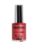 Andreia Professional Hybrid Gel Nail Polish H50 Pink Coral - 2 Steps No Lamp Durable & Easy to Remove - 10.5 ml Metallic Shades - Buy Online on GoSupps.com