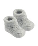 Soft Touch Royal Icon Newborn Baby Booties Baby Boys Girls Knitted Booties 1 Pair Plain Bootees NB-3 Months 1118 0 Months Grey - Buy Online on GoSupps.com
