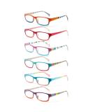 COJWIS 6 pack reading glasses blue light filter glasses for women spring hinge reading aid glare-free UV glasses reading glasses multicolored 1.5 x - Buy Online on GoSupps.com