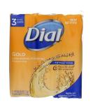 Dial Antibacterial Deodorant Soap Gold 4oz 3 Bars, Fresh Scent, 12 Count Value Pack - Buy Online on GoSupps.com