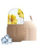 Ice Roller For Face Eyes and Neck To Brighten Skin & Enhance Your Natural Glow/Reusable Facial Treatment to Tighten & Tone Skin & De-Puff The Eye Area (Khaki) - Buy Online on GoSupps.com