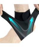 Ankle Brace Compression Sleeve with Adjustable Strap Support for Sprains Achilles Plantar Fasciitis & Sports Unisex (L) International Shipping - Buy Online on GoSupps.com