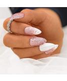 Sethexy Stiletto Matt False Nails 24 Medium Acrylic Press-On Fingernails for Women & Girls Complete Salon Art Design - Buy Online on GoSupps.com