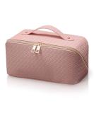 Large Capacity Travel Makeup Bag Portable Travel Cosmetic Toiletry Bag Wash Bag Multifunctional Storage Waterproof Makeup Bag Organizer with Compartments for Women Girls (Pink) - Buy Online on GoSupps.com