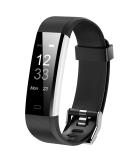 Eurans Fitness Tracker with Heart Rate, Sleep Monitor for Men and Women, Activity Tracker with Message Reminder, Step Calorie Counter Pedometer Watch Black - Buy Online on GoSupps.com