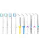 10 Replacement Tips for Waterpik Water Flosser WP-100 & More - Includes Classic Jet, Brush, and Pocket Tips - Buy Online on GoSupps.com