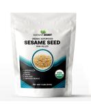 Certified Organic Mayan's Secret Hulled Sesame Seeds - 2 Lbs | Gluten Free, Raw, Keto Friendly - Buy Online on GoSupps.com
