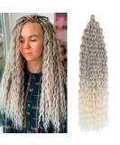 Deep Twist Crochet Hair - 26 Inch Ombre Synthetic Hair Extensions | Kinky Curl Braided Hairstyles | 3 Packs Waterwell Twist Braids - Buy Online on GoSupps.com