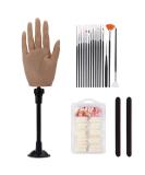 Silicone Practice Hand with Bracket - Realistic, Flexible, Left Hand for Acrylic Nails Training - Buy Online on GoSupps.com