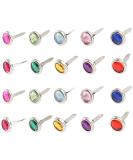Amosfun 100pcs Mini Heart Brads Metal Fasteners for DIY Crafts 8x15mm - Random Color | Scrapbooking Paper Embellishments - Buy Online on GoSupps.com