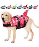 Buy EMUST Shark Dog Life Jacket - Pink Camouflage Vest for Medium Dogs | Safe & Stylish Floating Gear - Buy Online on GoSupps.com
