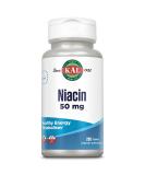 Kal 50mg Niacin Tablets - 200 Count | High Quality Niacin Supplement - Buy Online on GoSupps.com