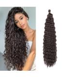 22 Inch Deep Twist Crochet Hair - 3 Packs Ocean Wave Curly Bohemian Braids - Synthetic Hair Extensions for Women & Girls (Color 4#) - Buy Online on GoSupps.com